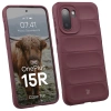 Pancerne etui Bizon Case Tur do OnePlus 15R, burgundowe