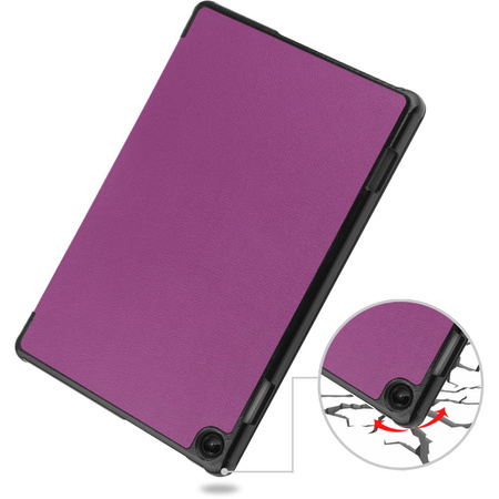 Etui Bizon Case Tab Croc do Lenovo Tab M10 Gen 3, ciemnofioletowe