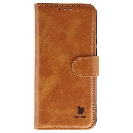 Etui z klapką Bizon Case Pocket do Vivo X300, brązowe
