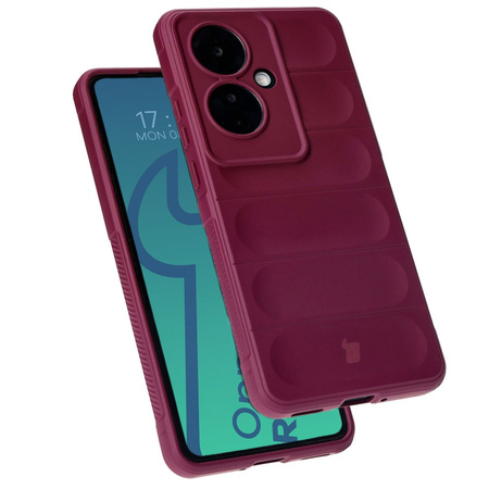 Pancerne etui Bizon Case Tur do Oppo Reno11 F 5G, burgundowe