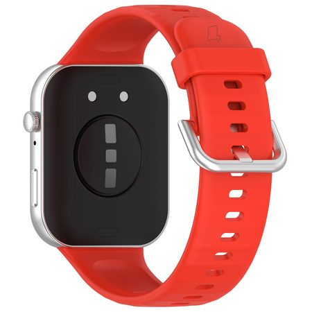 Pasek Bizon Strap Watch Silicone Pro do Huawei Watch Fit 3, czerwony