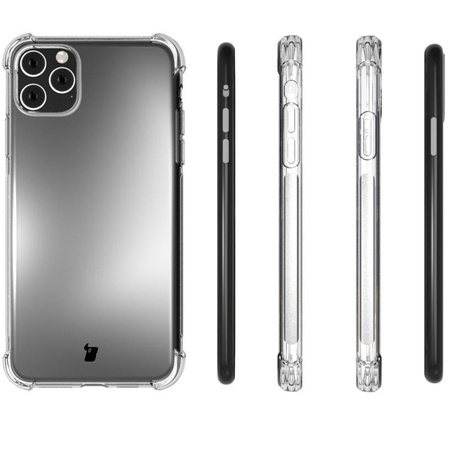 Etui + 2x szkło + obiektyw Bizon Case Clear Pack do iPhone 11 Pro, przezroczyste