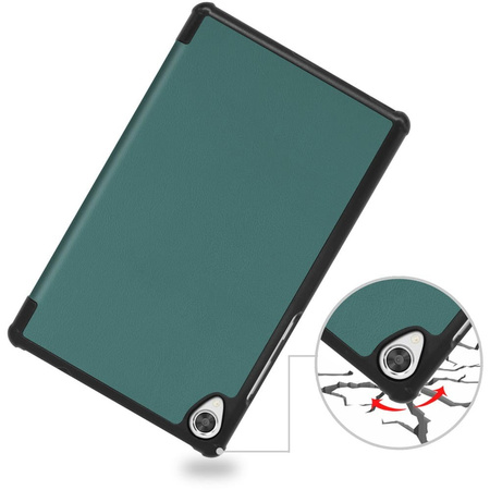 Etui Bizon Case Tab Croc do Lenovo Tab M8 Gen 3, ciemnozielone