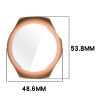 Etui z osłoną ekranu Bizon Case Watch Felipe do Huawei Watch 5 46mm, różowozłote