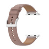 Skórzany pasek Bizon Strap Watch Casual do Apple Watch 44/45/46/49 mm, różowy