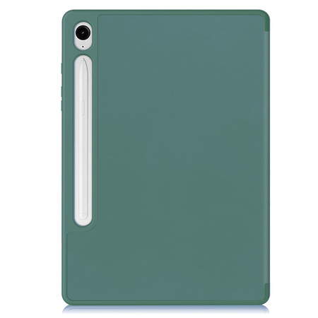 Etui Bizon Case Tab Lizard do Galaxy Tab S10 Lite / S10 FE / S9 / S9 FE, ciemnozielone