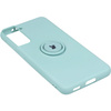 Etui Bizon Case Silicone Ring do Galaxy S21, turkusowe