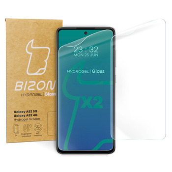 Folia hydrożelowa na ekran Bizon Glass Hydrogel Front Duo do Galaxy A52s 5G, A52 4G/5G, 2 sztuki