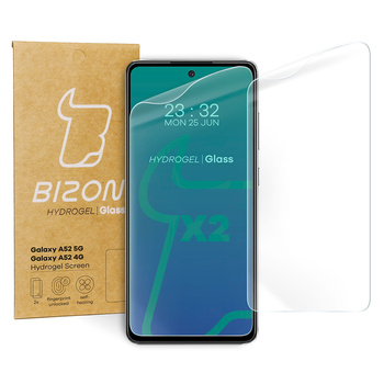 Folia hydrożelowa na ekran Bizon Glass Hydrogel, Galaxy A52s 5G, A52 4G/5G, 2 sztuki