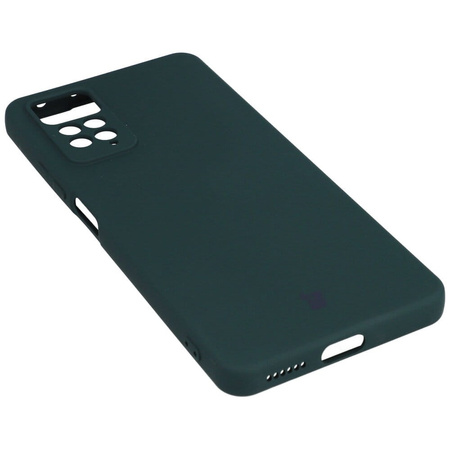 Etui Bizon Case Silicone do Xiaomi Redmi Note 11 Pro/Pro 5G, ciemnozielone