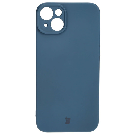 Etui Bizon Case Silicone do iPhone 15 Plus, granatowe