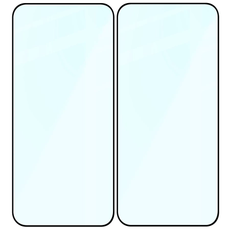 Szkło hartowane Bizon Glass Edge Duo do Honor 400, czarna ramka, 2 sztuki