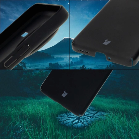 Etui Bizon Case Łupka do Xiaomi Poco F7 Pro, czarne