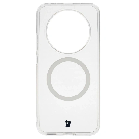 Etui z pierścieniem magnetycznym Bizon Case CrystalO do Honor Magic8 Lite, przezroczyste