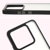 Etui Bizon Case Angelo do Xiaomi 14T, półprzezroczyste z czarną ramką