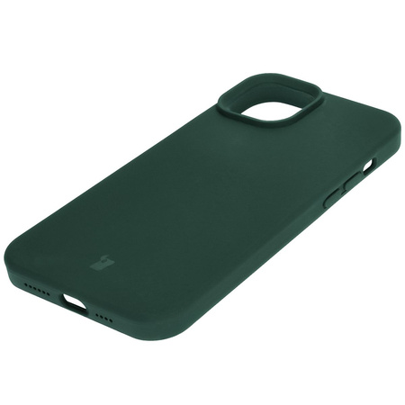 Silikonowe etui Bizon Soft Case do iPhone 15 Plus, ciemnozielone