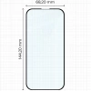 Szkło hartowane Bizon Glass Edge 2 do iPhone 15 / 16, czarne
