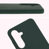 Silikonowe etui Bizon Soft Case do Galaxy S25, ciemnozielone