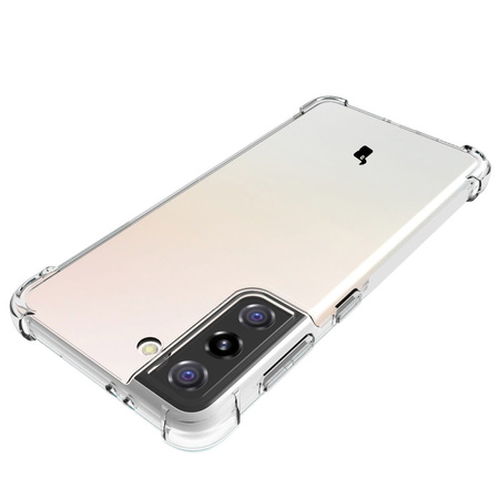 Etui + 2x szkło + obiektyw Bizon Case Clear Pack do Galaxy S21, przezroczyste