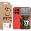 Pancerne etui Bizon Case Tur do Xiaomi 15T Pro, czerwone