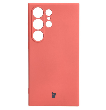 Etui Bizon Case Silicone Sq do Galaxy S24 Ultra, brudny róż