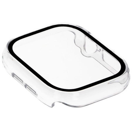 Etui ze szkłem do zegarka Bizon Case+Glass Watch do Apple Watch 11 / 10 42mm, przeźroczyste