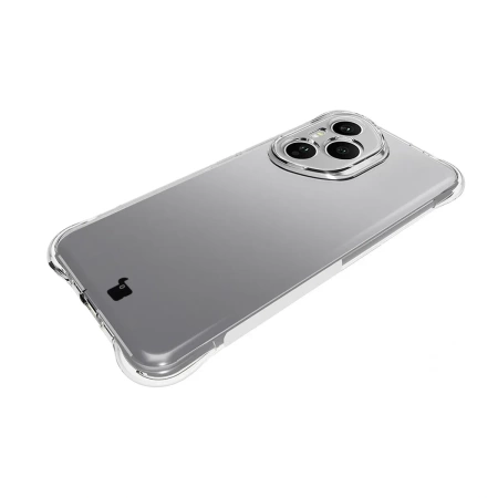 Elastyczne etui + 2x folia na ekran Bizon Case Clear Pack do Honor 400 Pro