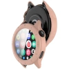 Etui ze szkłem do zegarka Bizon Case+Glass Watch do Xiaomi Watch S4, różowe