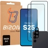 2x Szkło + szybka na aparat Bizon Edge Pack do Galaxy S25 FE