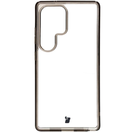 Etui Bizon Case Halo do Galaxy S25 Ultra, przydymione-czarne
