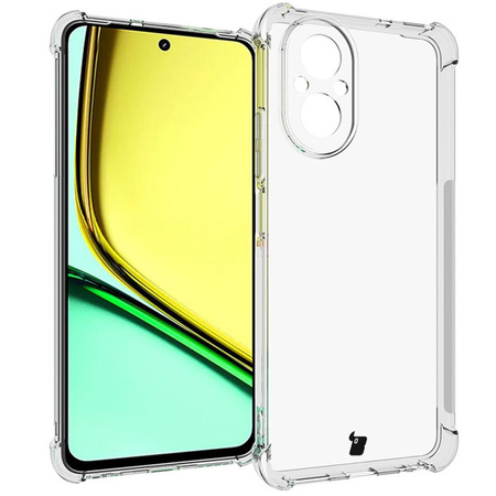 Etui + 2x szkło Bizon Case Clear Pack do Realme C67 4G, przezroczyste