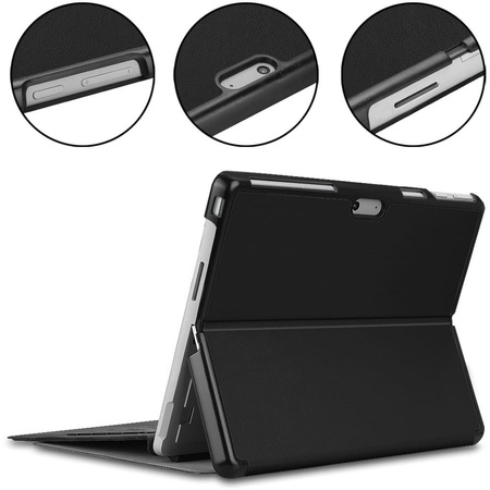 Etui Bizon Case Tab Croc do Microsoft Surface Pro 11 / 10 / 9, czarne