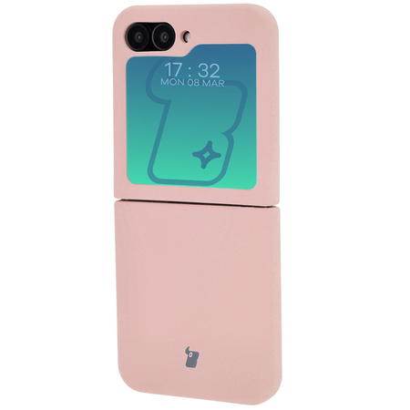 Silikonowe etui Bizon Soft Case do Galaxy Z Flip6, jasnoróżowe