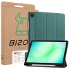 Etui z klapką Bizon Case Tab Lizard do Galaxy Tab A11 Plus / A9 Plus, ciemnozielone