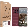 Pancerne etui Bizon Case Tur do Xiaomi Redmi Note 15 5G / POCO M8 5G, burgundowe