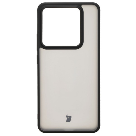 Etui Bizon Case Angelo do Xiaomi 14T Pro, półprzezroczyste z czarną ramką