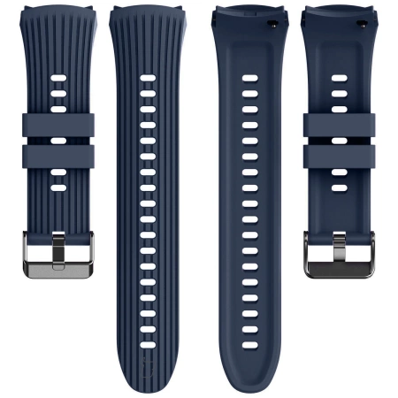 Silikonowy pasek Bizon Strap Watch Silicone T do Huawei Watch 5 46 mm, granatowy