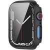 Etui ze szkłem Bizon Case, Case + Glass Set Apple Watch 8/7 41mm, czarne