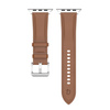 Skórzany pasek Bizon Strap Watch Casual do Apple Watch 44/45/46/49 mm, jasnobrązowy