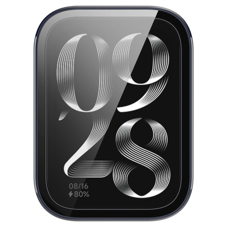 Etui ze szkłem do zegarka Bizon Case+Glass Watch do Xiaomi Mi Smart Band 9 Pro, niebieskie