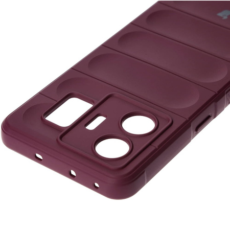 Pancerne etui Bizon Case Tur do Realme GT3, burgundowe