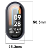 Etui ze szkłem do zegarka Bizon Case+Glass Watch do Xiaomi Smart Band 10, niebieskie