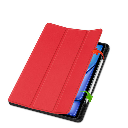 Etui Bizon Case Tab Lizard do iPad Air 13" 2025 / 2024, czerwone