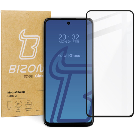 Szkło hartowane Bizon Glass Edge 2 do Motorola Moto G34 5G