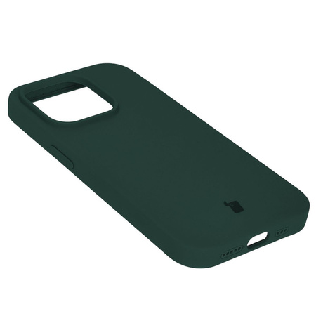 Etui silikonowe do iPhone 14 Pro Bizon Soft Case, ciemnozielone