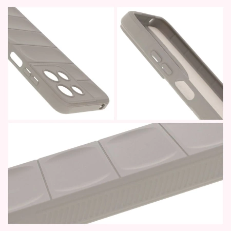 Pancerne etui Bizon Case Tur do Motorola Moto G15 / G15 Power, jasnoszare