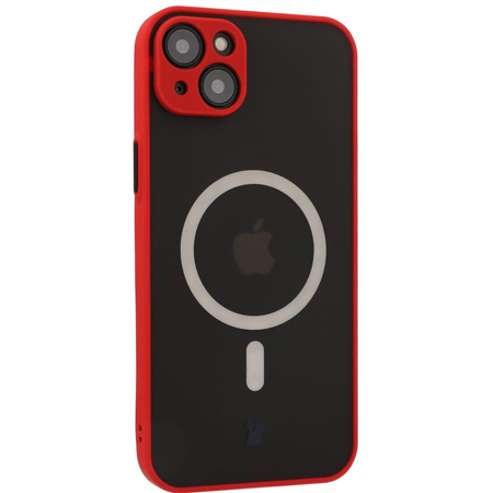 Etui Bizon Case Hybrid MagSafe do Apple iPhone 14 Plus, czerwone