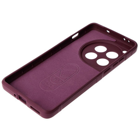 Pancerne etui Bizon Case Tur do OnePlus 12, burgundowe