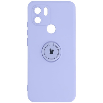 Etui Bizon Case Silicone Ring do Redmi A1, jasnofioletowe