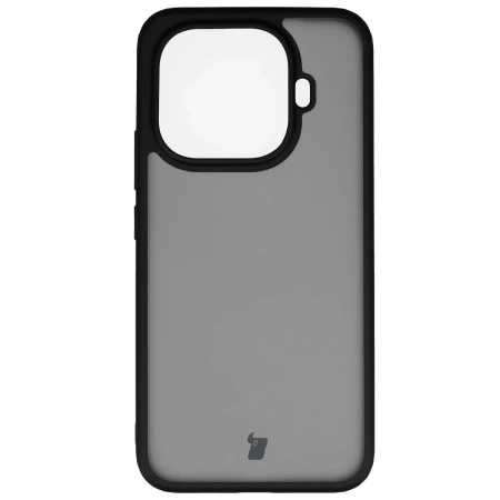 Etui Bizon Case Angelo do Xiaomi 15T Pro, przydymione z czarną ramką